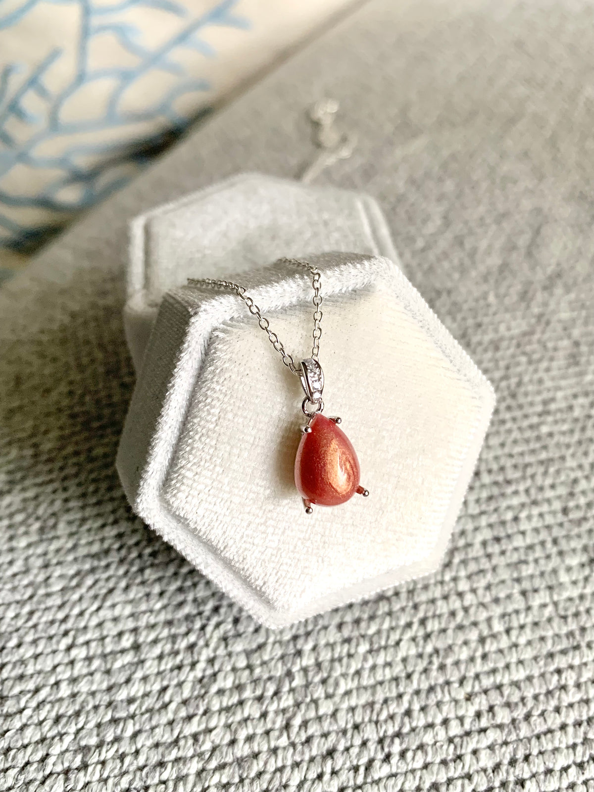Simple Pendant and Chain - Sterling Silver Ashes/Hair/Breastmilk Keepsake Memorial Jewellery