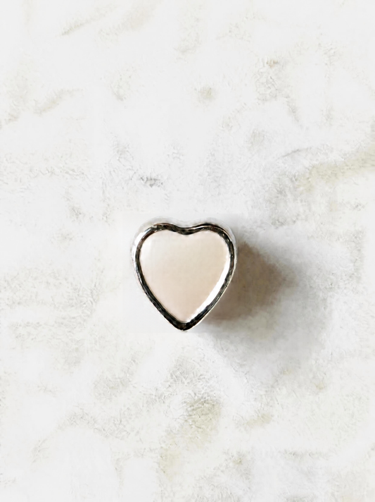 Heart Bracelet Charm Bead Stainless Steel Ashes/Hair - Keepsake Memorial Jewellery