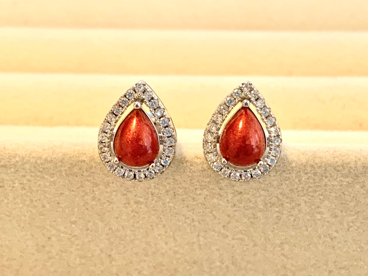 Halo Keepsake earrings - Sterling Silver Ashes/Hair/Breastmilk Keepsake Memorial Jewellery