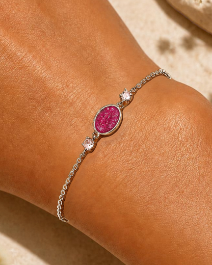 Forever Bracelet - Sterling Silver Ashes/Hair/Breastmilk Keepsake Memorial Jewellery
