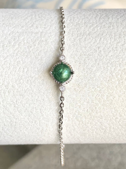 Treasured Bracelet - Sterling Silver Ashes/Hair/Breastmilk Keepsake Memorial Jewellery