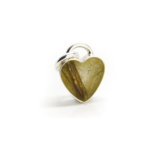 Heart Pendant and Chain Sterling Silver Ashes/Hair/Breastmilk - Keepsake Memorial Jewellery