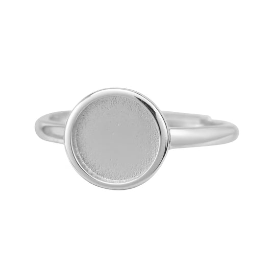 Circle ring - Sterling Silver Ashes/Hair/Breastmilk Keepsake Memorial Jewellery
